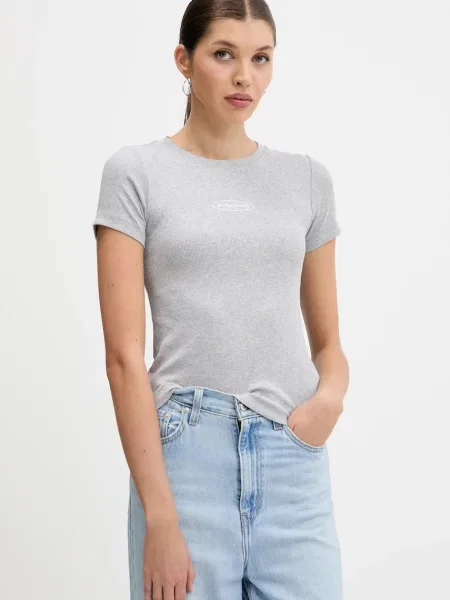 Тениска Guess Jeans дамска сиво
