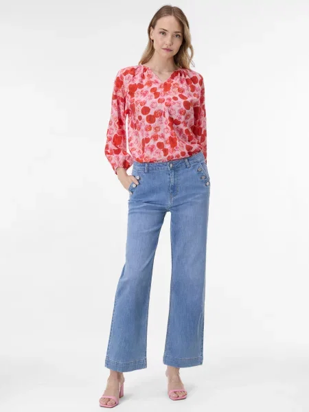 Bluză Orsay cu model floral roșu