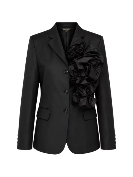 Sacou Comme Des Garçons cu volane negru