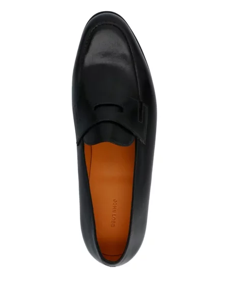 Pantofi loafer John Lobb din piele negru