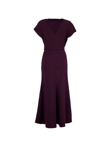 Rochie midi Roland Mouret cu model floral violet