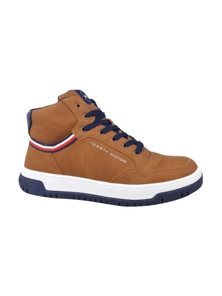 Členkové topánky Tommy Hilfiger hnedá