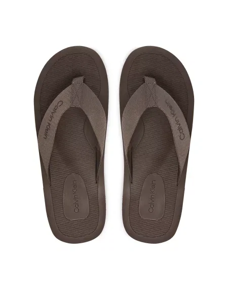 Japonke Calvin Klein Logo Webbing Strap rjava