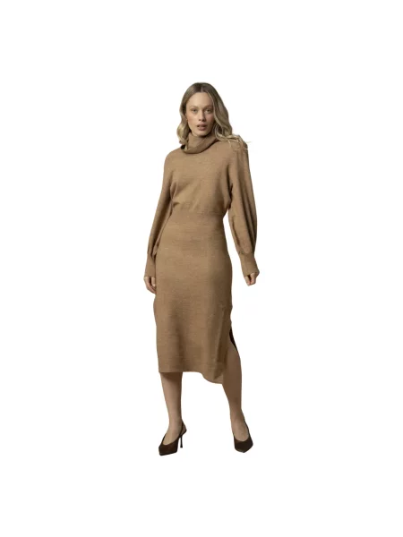 Sukienka Kocca elegancka brązowa