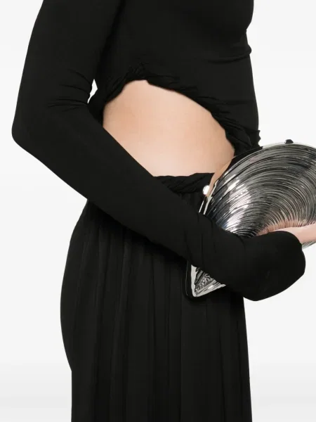 Rochie mini Axel 113 drapată de costum negru