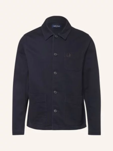 Fred Perry Koszula Wierzchnia Z Sztruksu blau granatowa