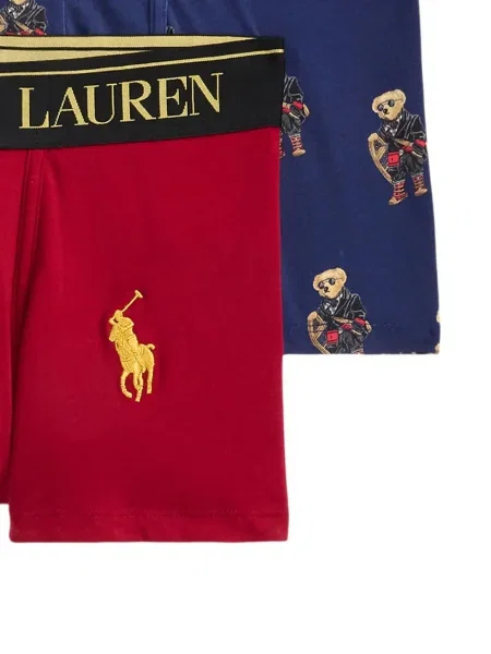 Briaunotas pusiau užtrauktukas zomšinės bokseriai Polo Ralph Lauren balta