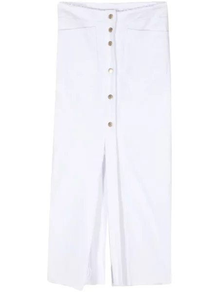 Maksi spódnica jeansowa Litkovskaya biała