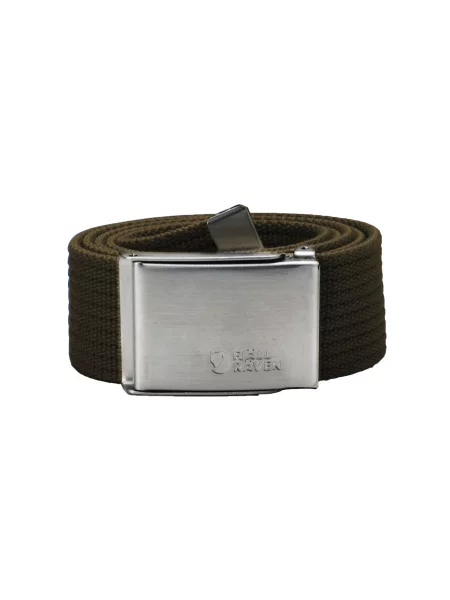 Fjällräven Canvas Belt Dark Olive Mężczyźni Pasek Fjällräven Size: One size czarny
