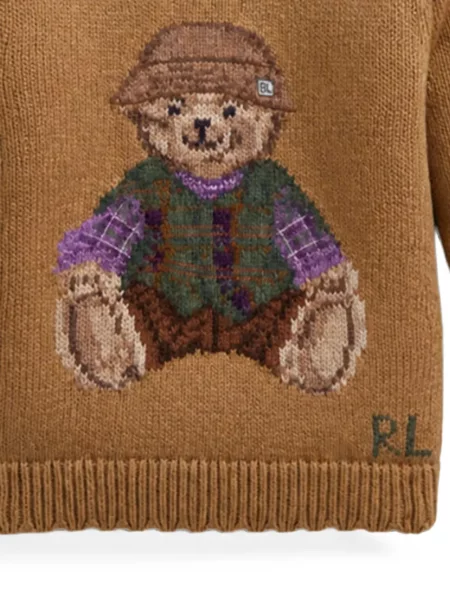Koszulka polo dziecięca Polo Ralph Lauren brązowa