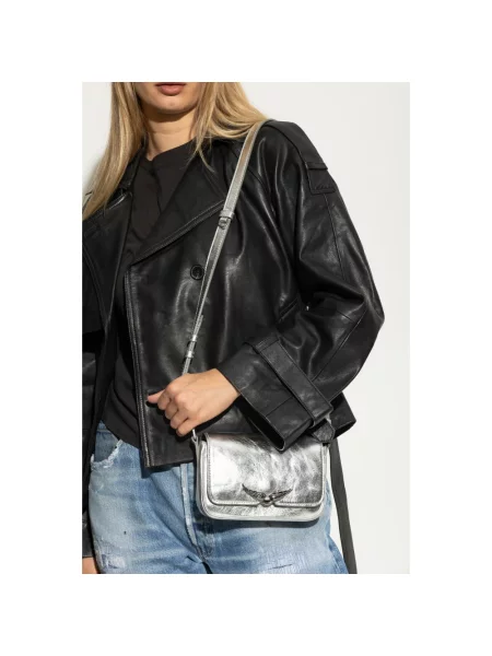 ZADIG&VOLTAIRE torebka srebrny szara