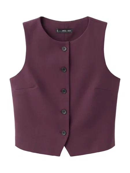 MANGO Vestă de costum CANDELA vin roșu