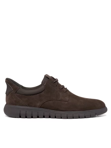 Sneakersy Geox zamszowe brązowe