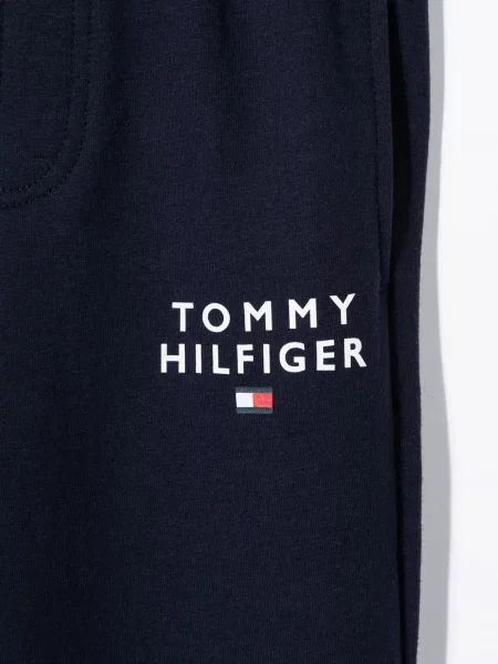 Dětské kalhoty Tommy Hilfiger modré