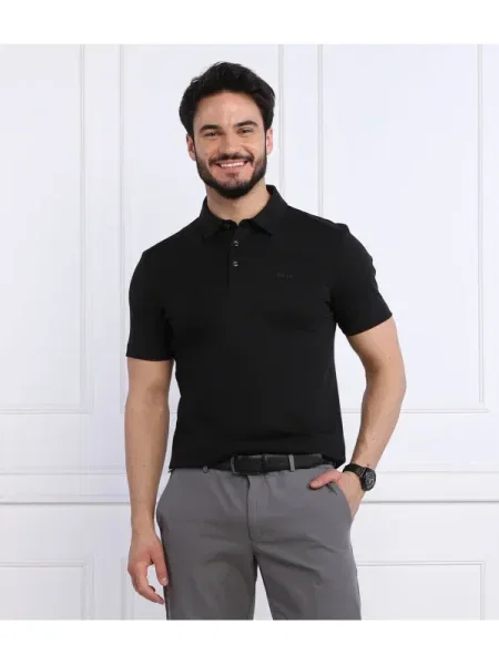 BOSS BLACK Tenisz póló Palosh 30 fekete