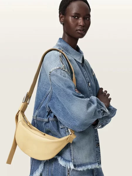 Кожаная сумка Allsaints