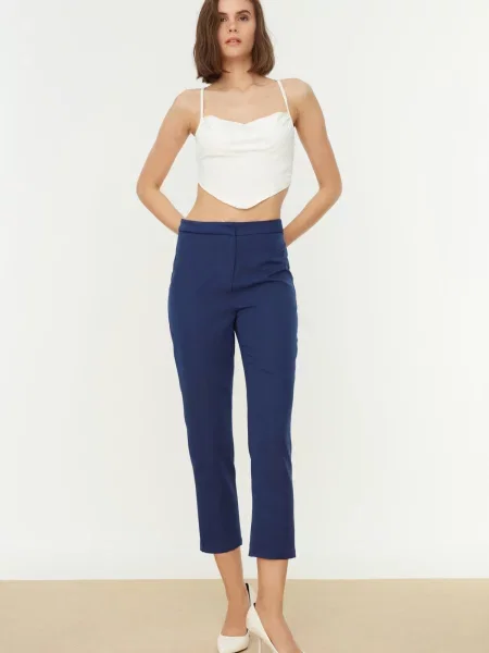 Pantaloni Trendyol albastru