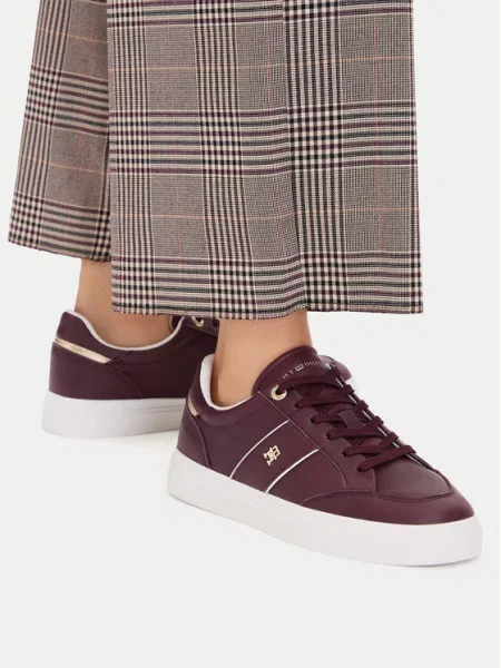 Tommy Hilfiger Αθλητικά Th Feminine Cupsole Μπορντό