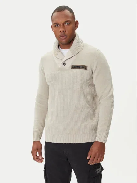 Пуловер Aeronautica Militare мъжки бежово