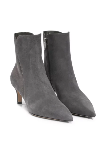 Botine Gianvito Rossi din piele de căprioară gri