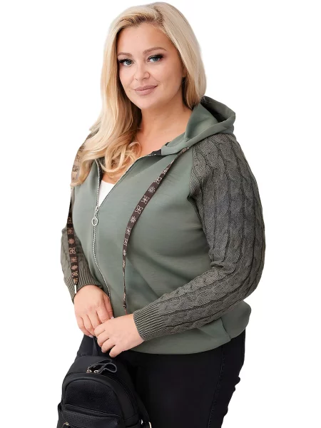 Lumera Tepláková bunda Azalea kaki