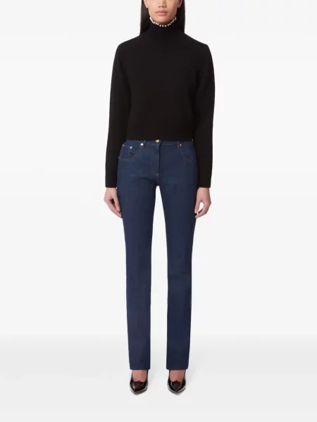 Vilnonis megztinis Nina Ricci juoda