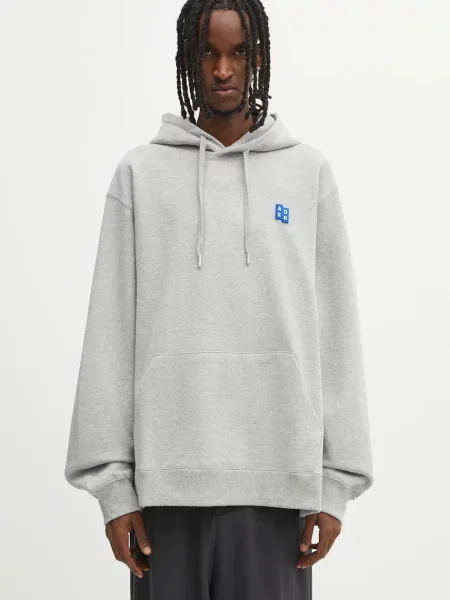 Mikina Ader Error HOODIE s kapucí melanžová šedá