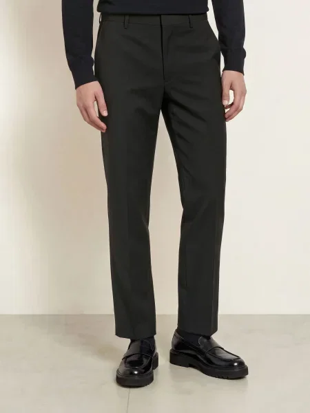 Baldessarini Spodnie Garniturowe O Kroju Regular Fit schwarz czarne