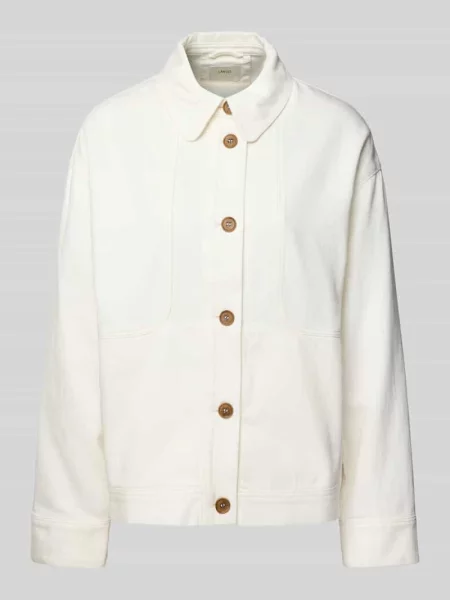 Kurtka z listwą guzikową Lanius biała