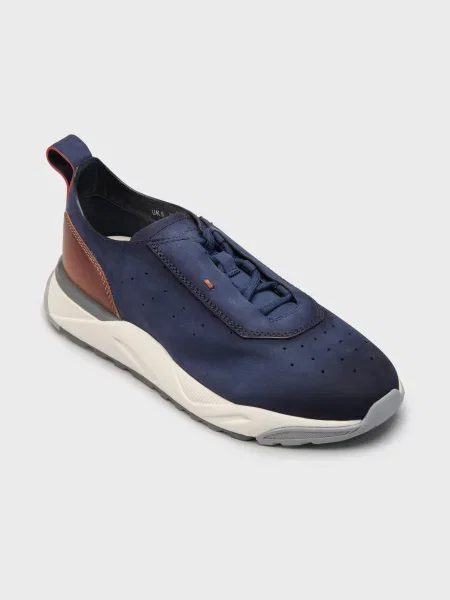 Кроссовки Santoni синие