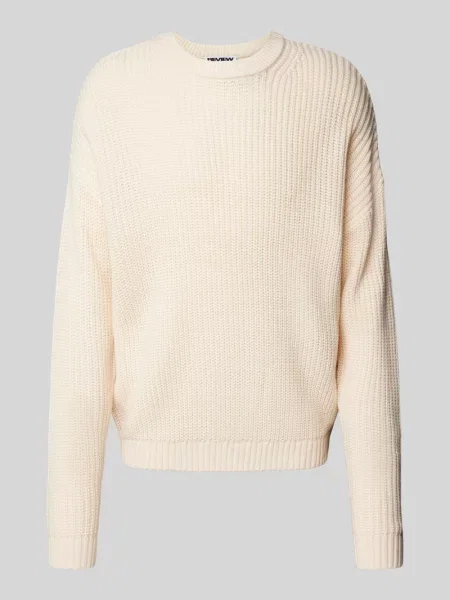 Sweter z dzianiny z okrągłym dekoltem Review