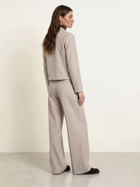 Calvin Klein Bunda Hranatého Střihu hnědá béžová