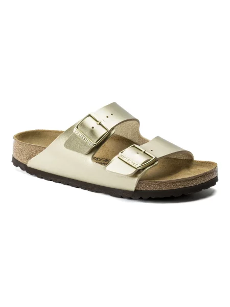 Klapki BIRKENSTOCK Arizona BF Narrow gold żółte
