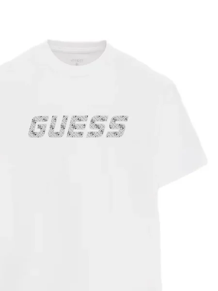 Tricou Guess cu imagine alb