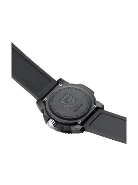 Lniany zegarek Luminox czarny