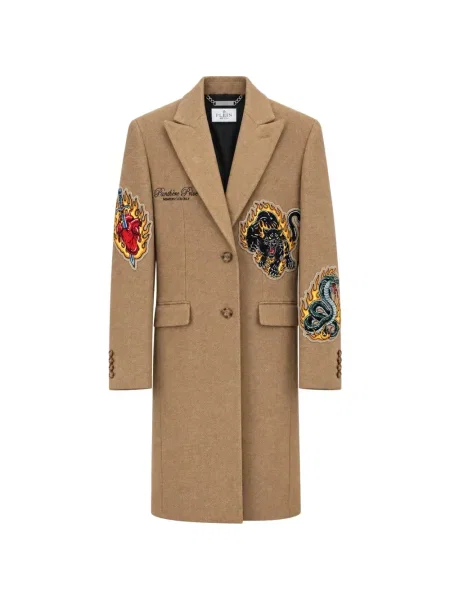 Palton Philipp Plein cu petice