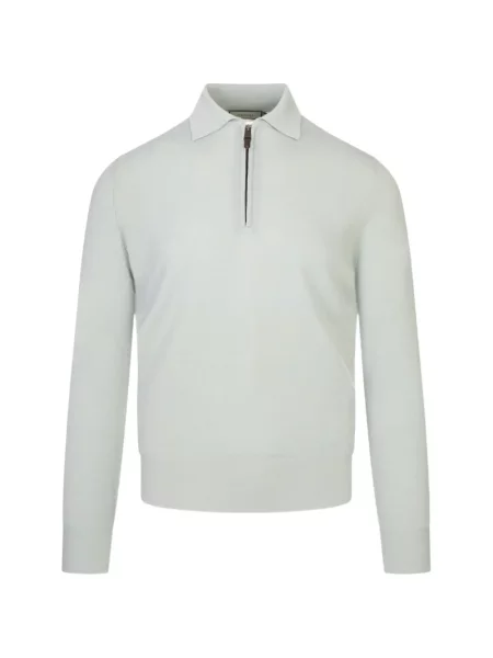 Pulover Canali tricotate gri