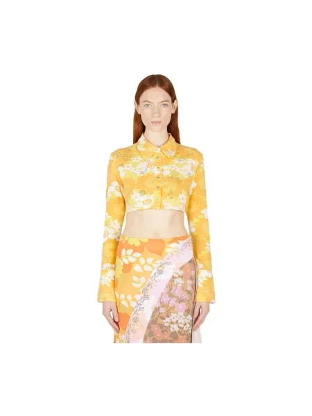 Wielobarwność koszula Rave Review o krotszym kroju