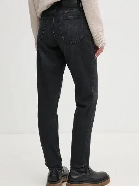 Mom fit farmernadrág Calvin Klein Jeans fekete