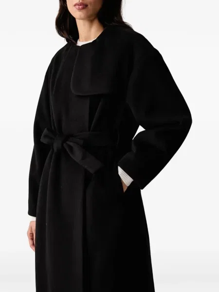 Cu centură palton Armani Exchange negru