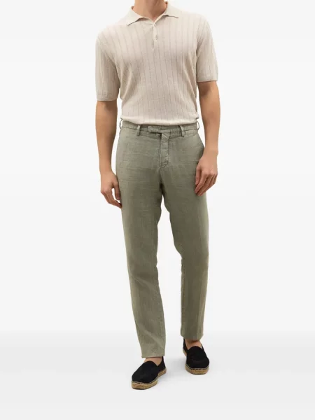 Pantaloni chino Boglioli de in verde