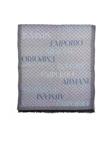 Szal Emporio Armani szara
