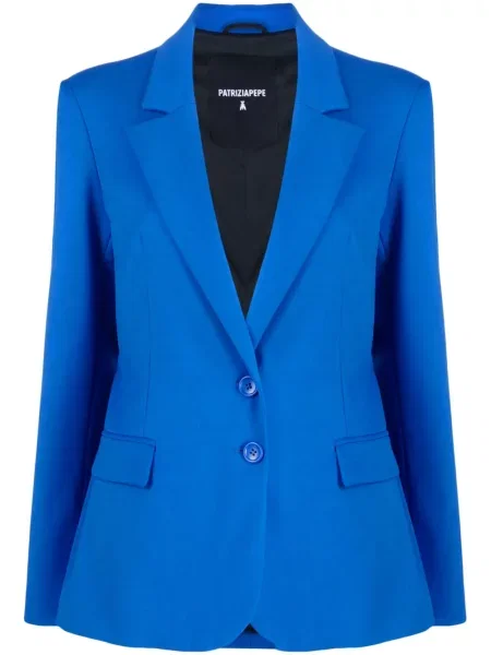 Sacou Patrizia Pepe de flanelă albastru