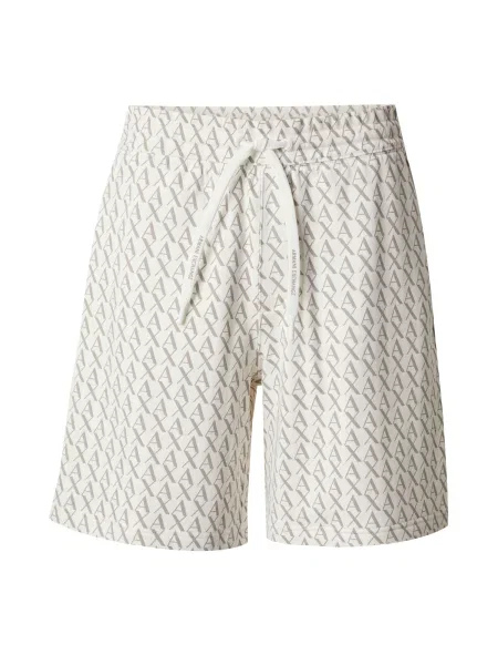 Pantaloni Armani Exchange din dantelă bej