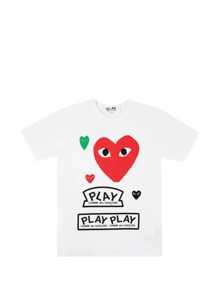 Tricou Comme Des Garçons cu imagine alb