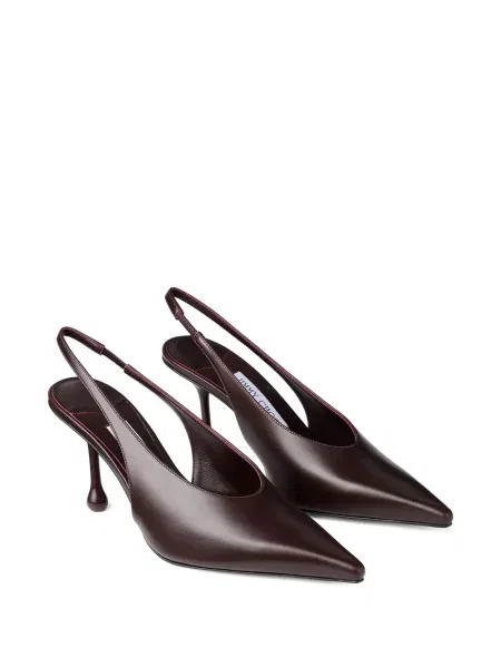 Pantofi cu toc Jimmy Choo slingback maro