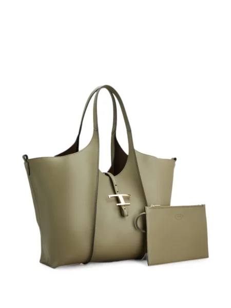 Geantă shopper Tod's din piele verde