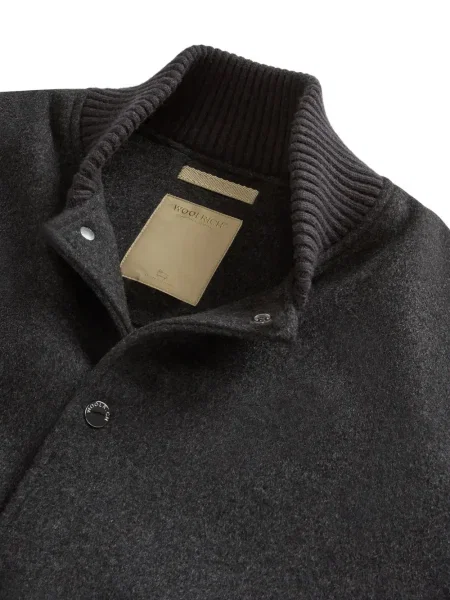 Geacă bomber Woolrich de lână gri