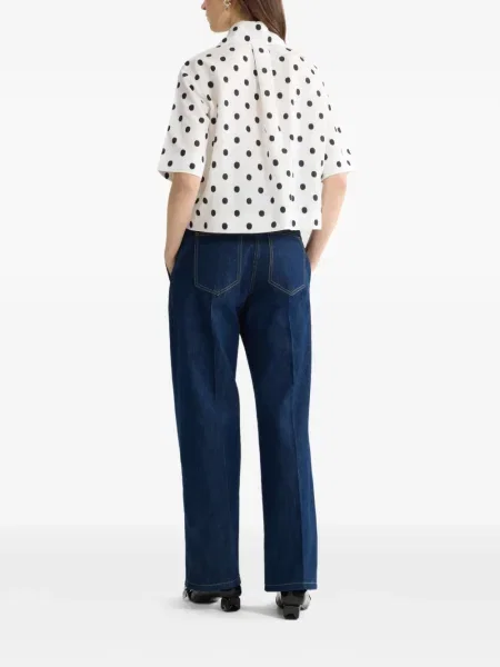 Koszula Patou w grochy biała