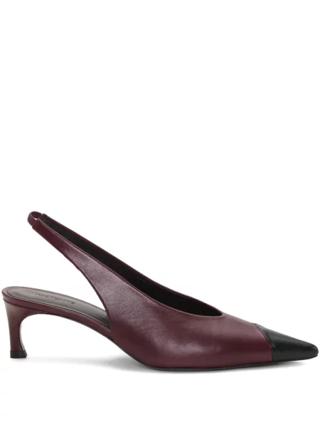 Pantofi cu toc Rotate Birger Christensen din piele slingback roșu